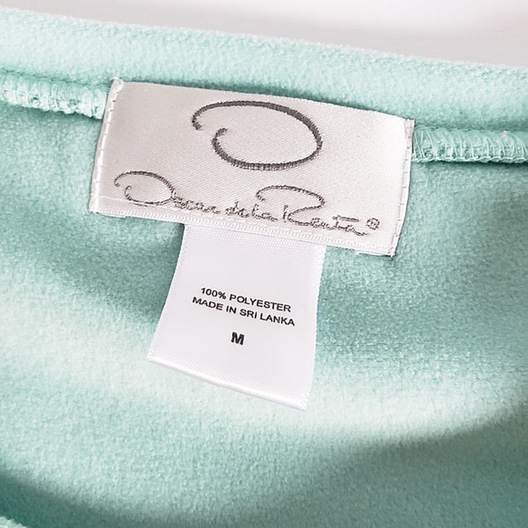 Oscar de la Renta Fleece Floral Pullover Sweater M - Picture 2 of 5